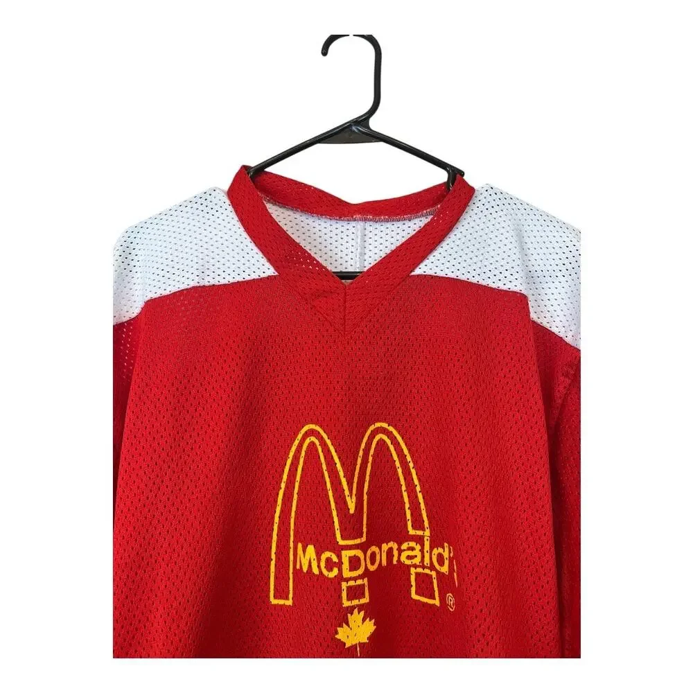 inaria Youth Large Hockey Jersey McDonalds Red Mesh Sports Football